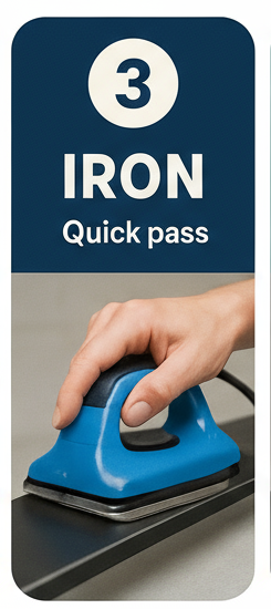 Step 3: Iron - Quick pass